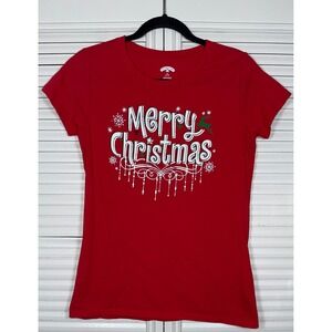 Holiday Time Cotton Merry Christmas‎ Shirt Size M